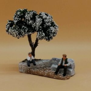 Scène arbre fleuri
