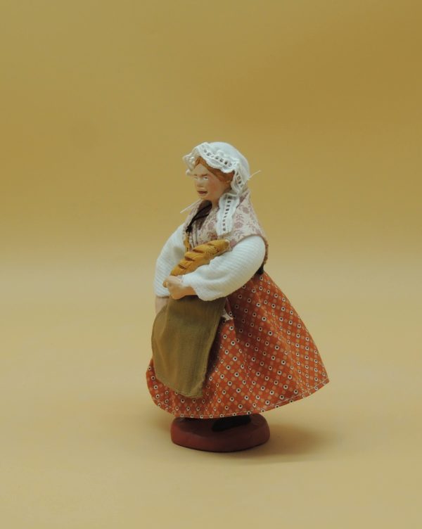 Santon Femme au pain 18cm – Image 3