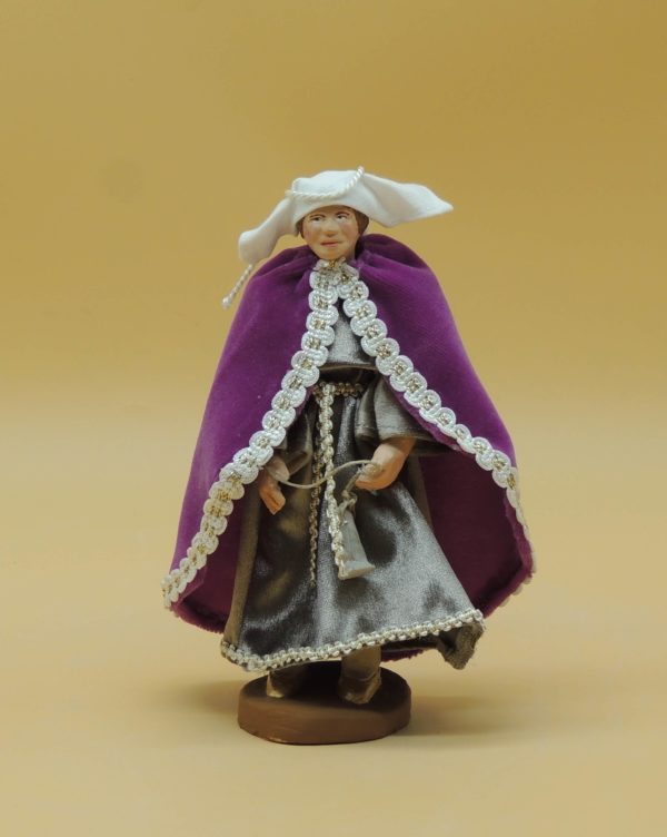 Santon roi blanc 18cm