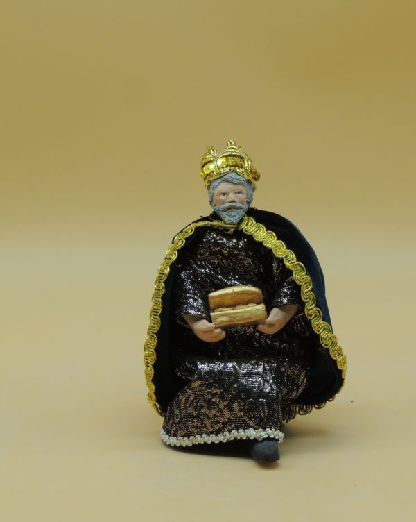 Santon Roi a genoux 18cm