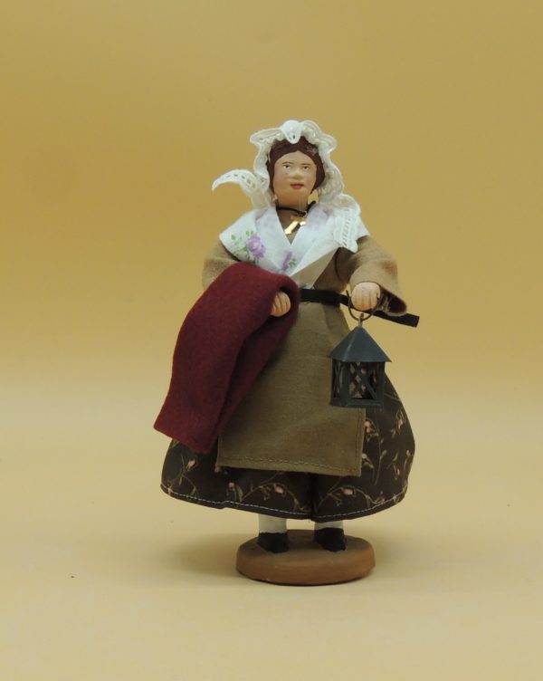 Santon Femme à la lanterne 18cm – Image 3