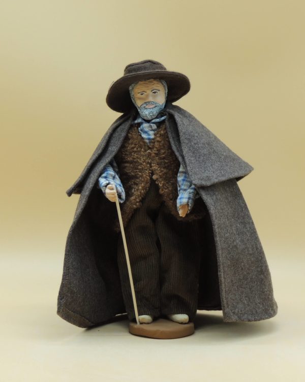 Santon 28cm berger avec cape
