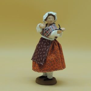 Santon Femme tir lance pierre 18cm